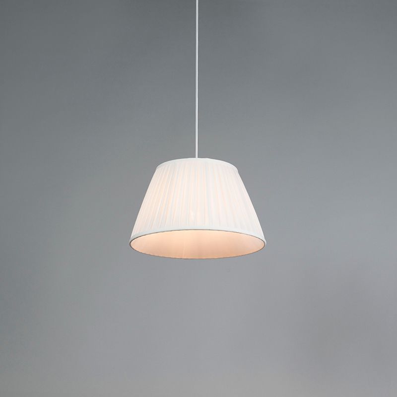 Retro hanglamp wit 35 cm - Plisse