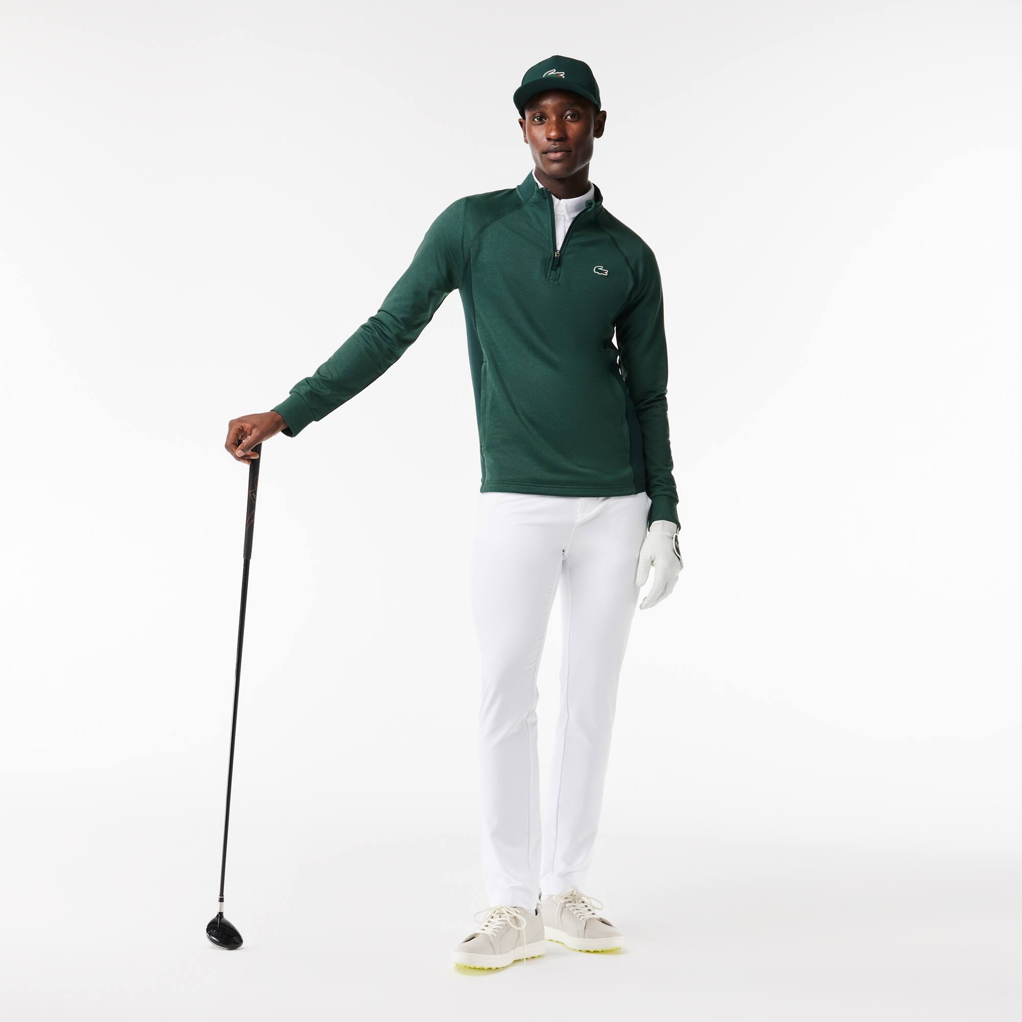 Herren LACOSTE GOLF Sweatshirt mit Rundhals mit Einsatz Sweatshirts - Grün - Lacoste - Herren