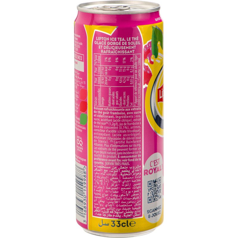 Lipton Ice Tea Framboise 33 cl - 24 canettes