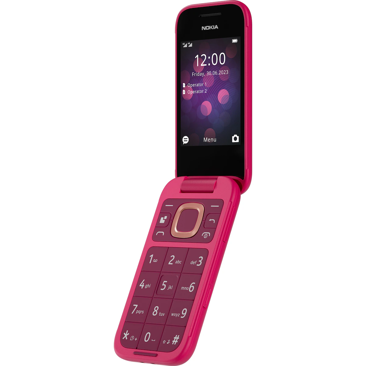 Nokia 2660 Flip mobiltelefon (rosa)
