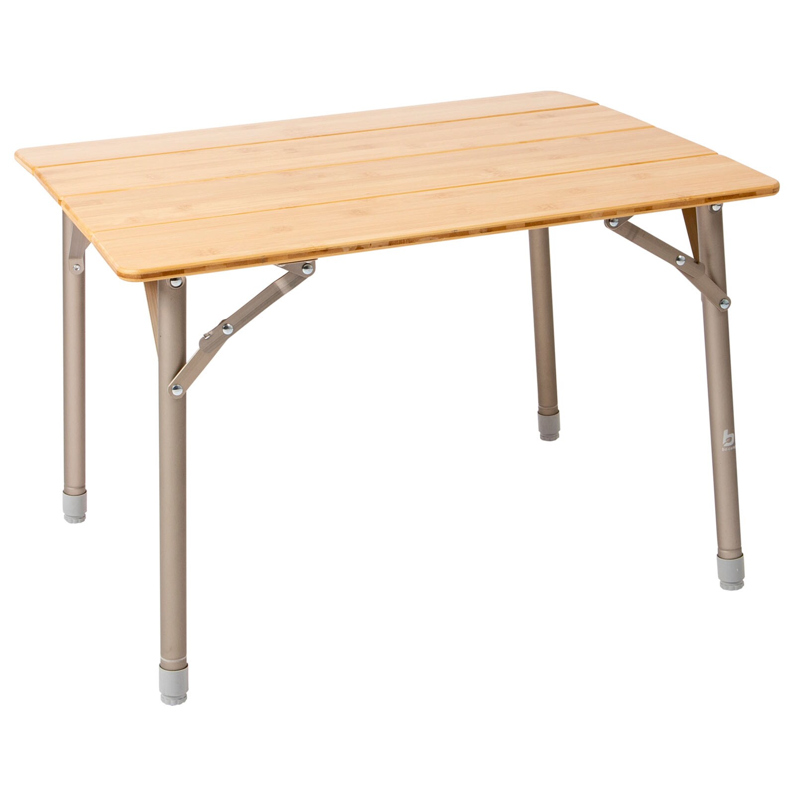 BO-CAMP Camping Gartentisch Klapptisch Falttisch Klappbar verstellbar Alu Bambus Größe: 50 x 65 cm