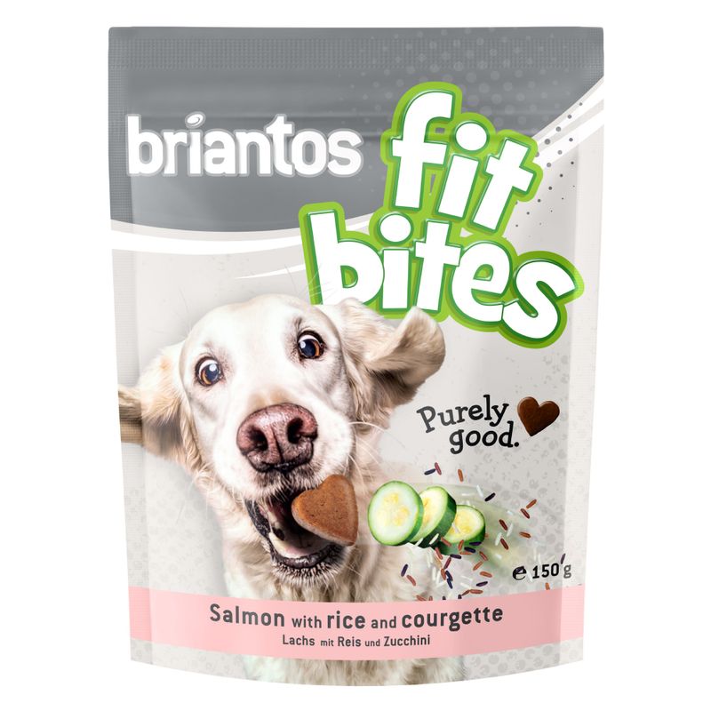 Briantos Bouchées saumon, riz, courgettes pour chien