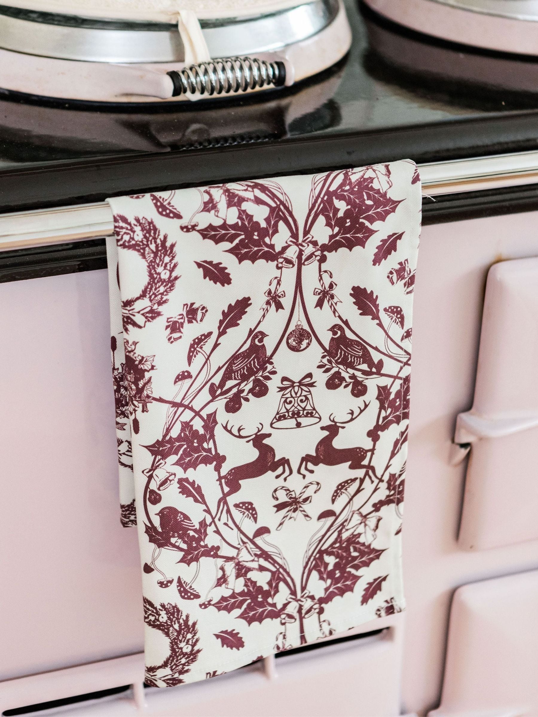 Avalon Home Stag & Wreath Tea Towel