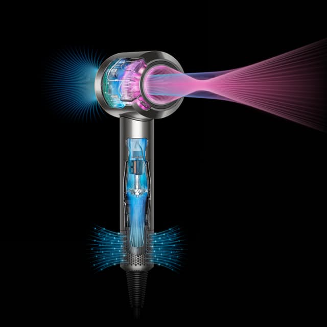 Dyson Supersonic-hårtørrer (preussisk blå/rig kobber)