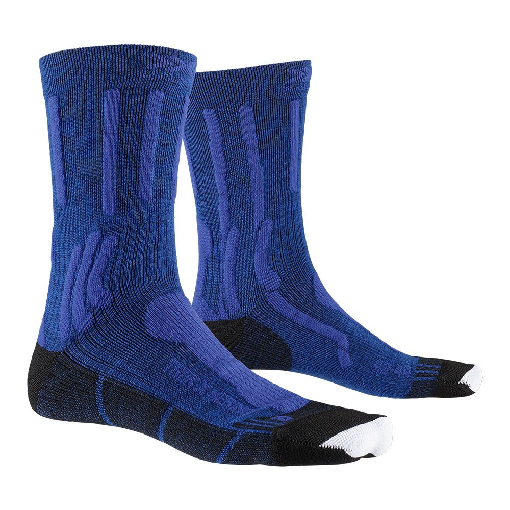X-Socks TREK X MERINO - Chaussettes Homme lake blue melange/dolomite grey
