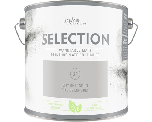 Premium muurverf Stijl Kleur SELECTIE 31 conserveermiddelvrij City of London 2,5 L