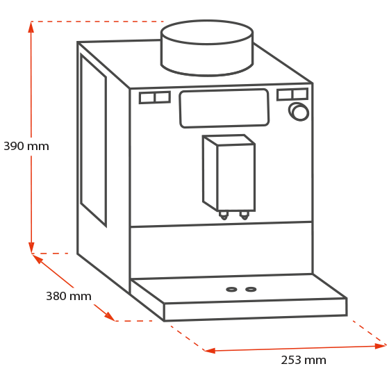 Passione® OT|Kaffeevollautomat Schwarz