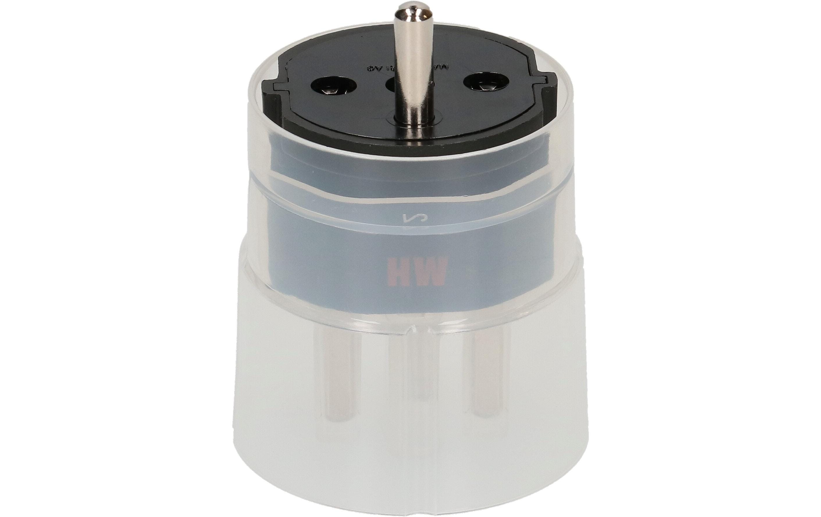 Fixadapter Schuko – Typ 23 SchwarzDeutsch Schuko auf Schweiz T23, 3-polig
