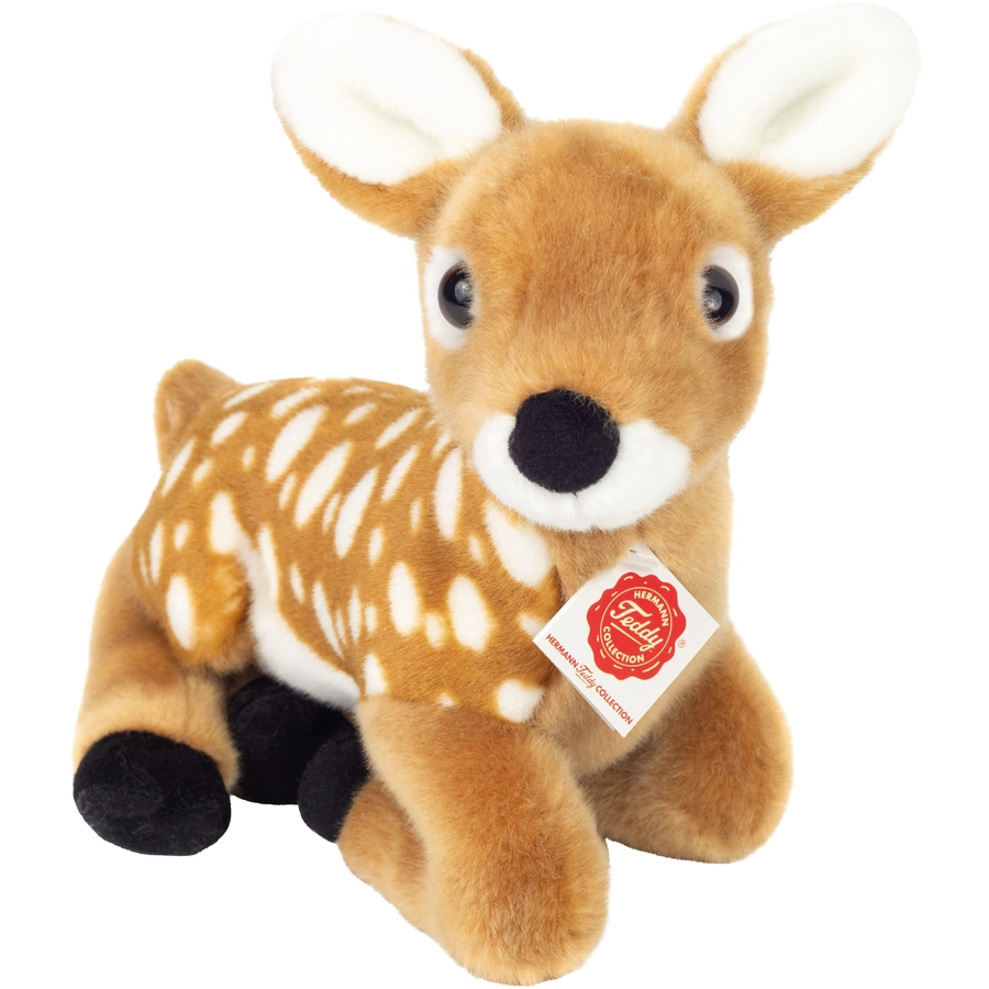 Teddy HERMANN® Rehkitz liegend hellbraun, 25 cm