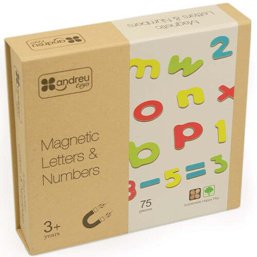 Andreu toys magneten letters en cijfers - 75st