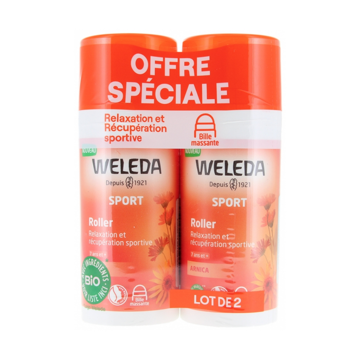 Weleda Sport Roller à l'arnica lot de 2 x 75 ml