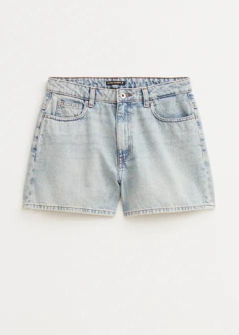 Mom fit short blauw (BLW.USM)