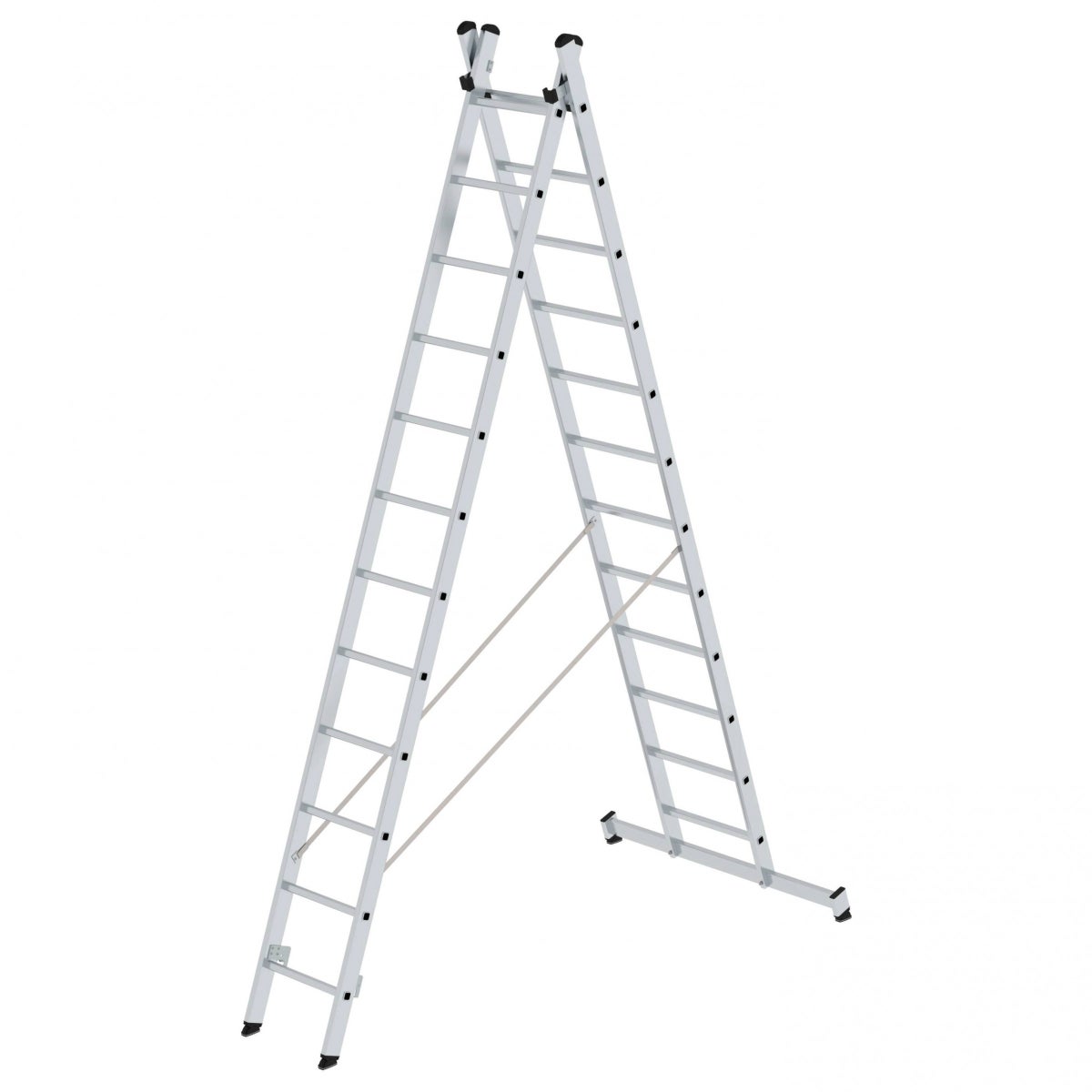 MUNK Multifunctionele ladder, 2-delig, 2x12 sporten