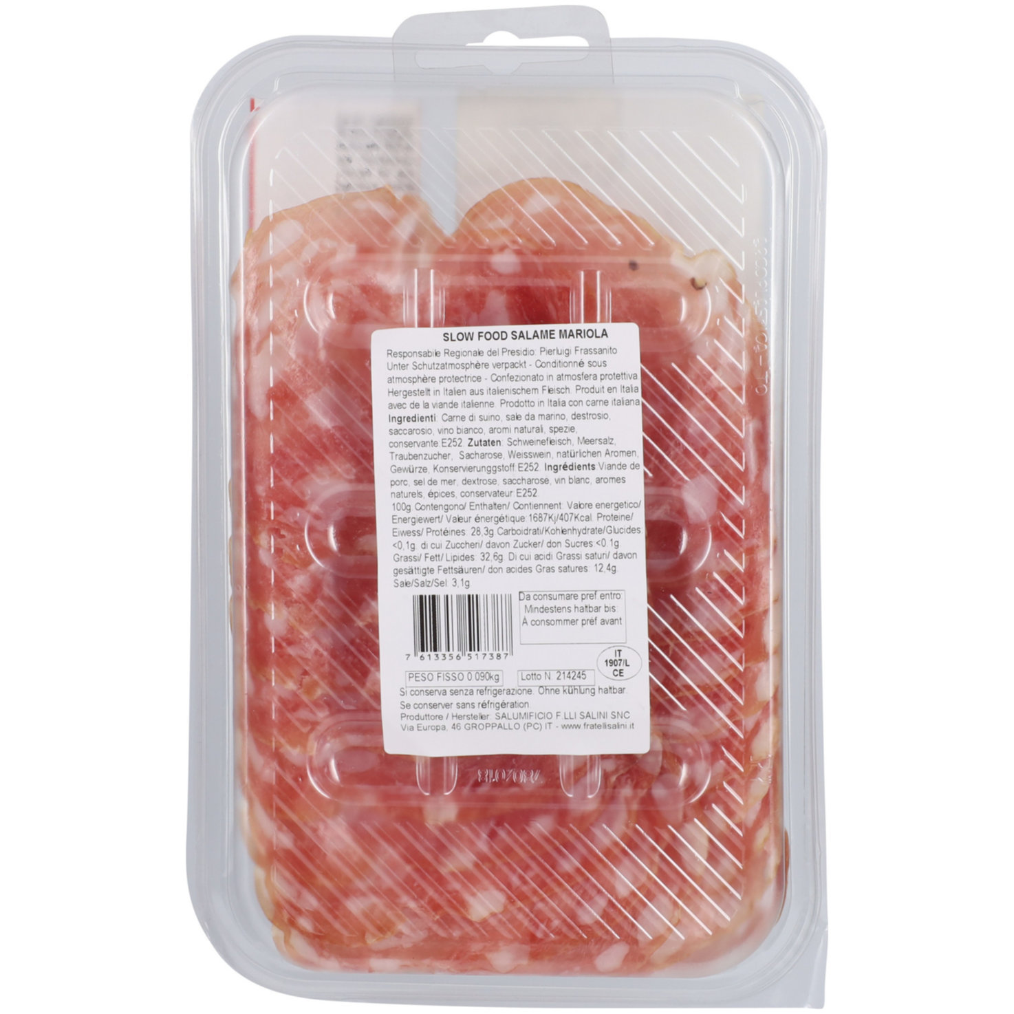 Presidio Slow Food Salame di Mariola