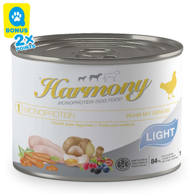 Harmony Dog Monoprotein Light Huhn & Gemüse Nassfutter
