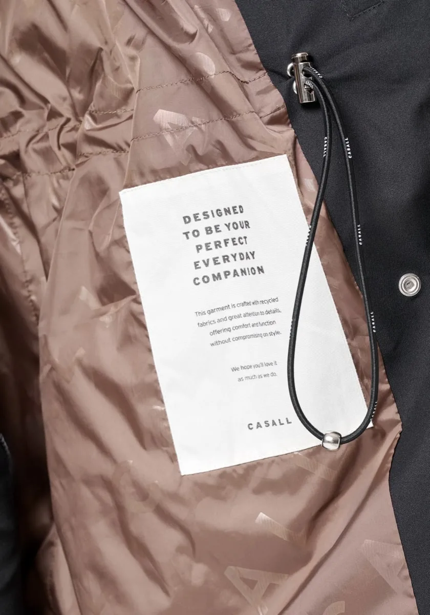 Casall Scandi Trench Rain Coat Black