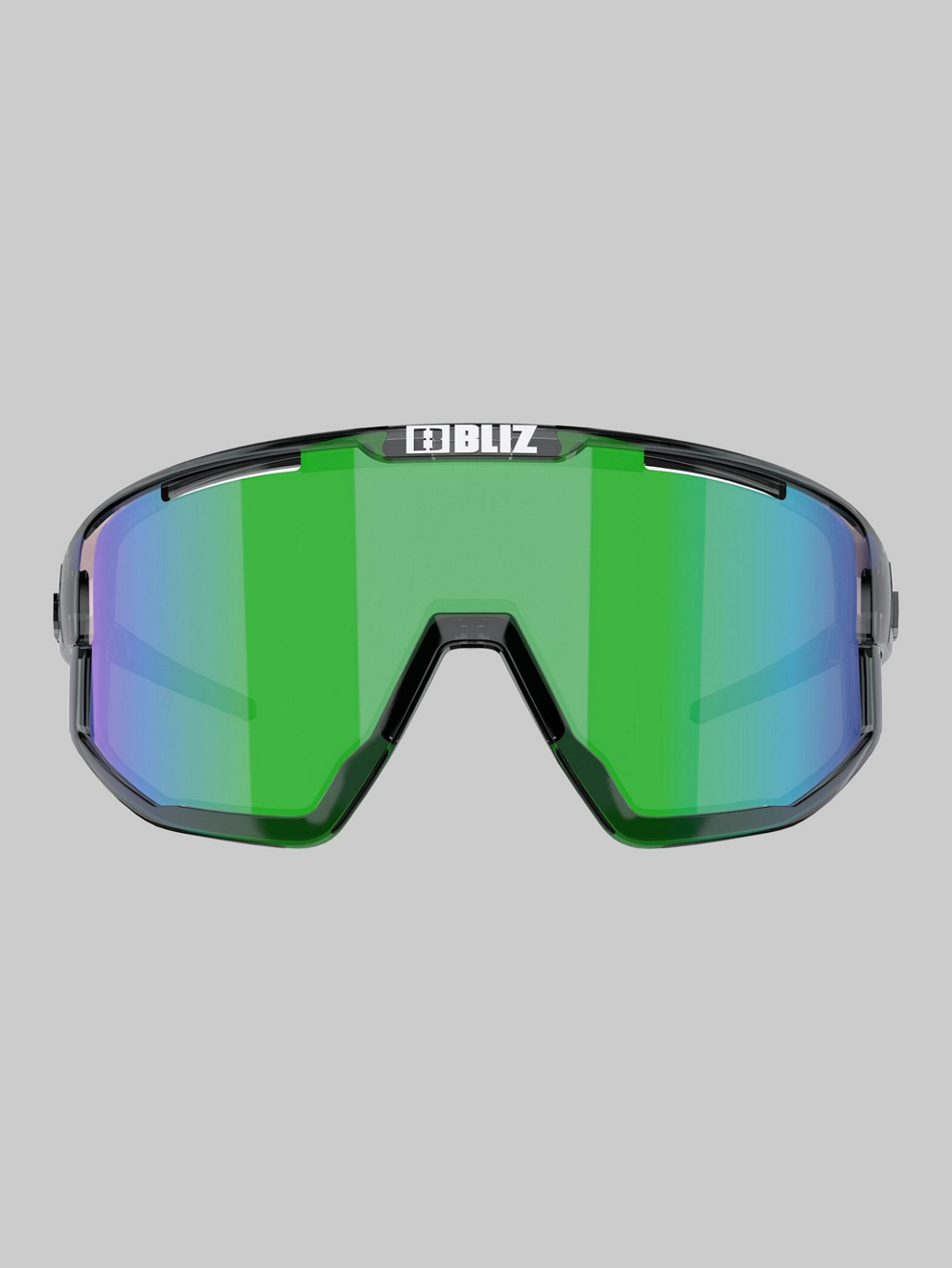 BLIZ Active Eyewear Fusion Small Crystal Black Sunglasses brown w green multi