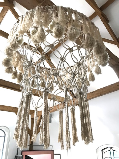 XXL Macramehanglamp Diameter 90 cm