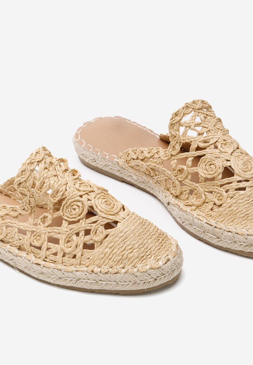 Mules femme beige Nathaly