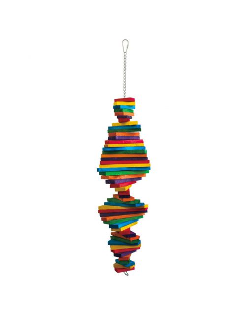 Keddoc Vogelspeelgoed Stacker - Vogelspeelgoed - 70x17.5x5 cm Multi-Color