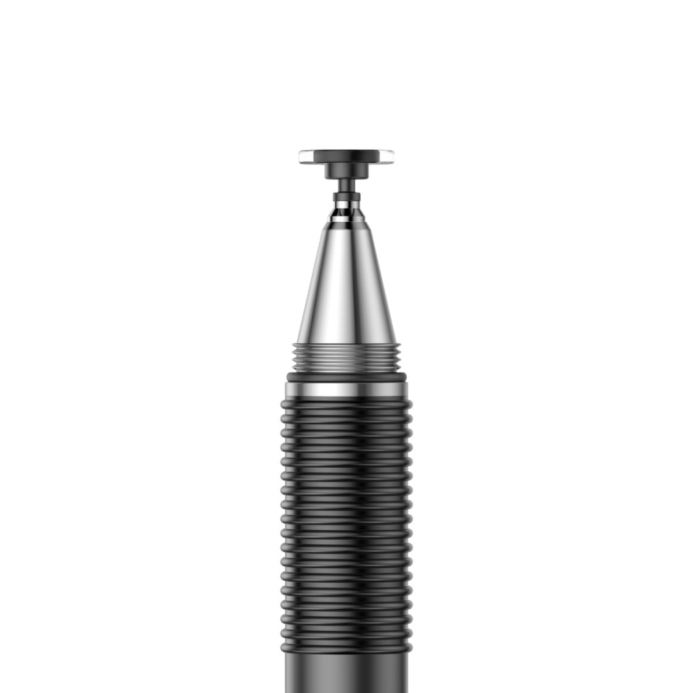 2in1 Kapazitiver Präzisions Stylus Touch Pen   Kugelschreiber (IOS / Android) - Schwarz