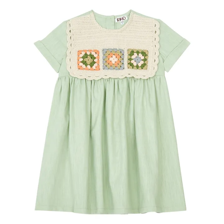RKO Robe Lin Crochet | Sauge