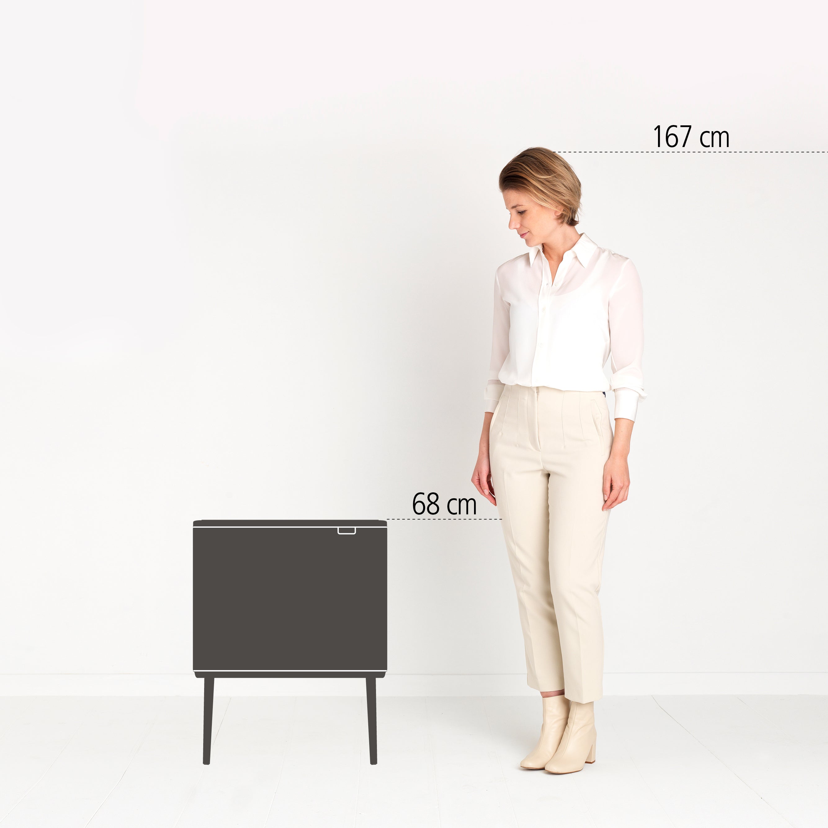 Brabantia Bo Touch Bin Afvalemmer 33 Liter (3x11 Liter)