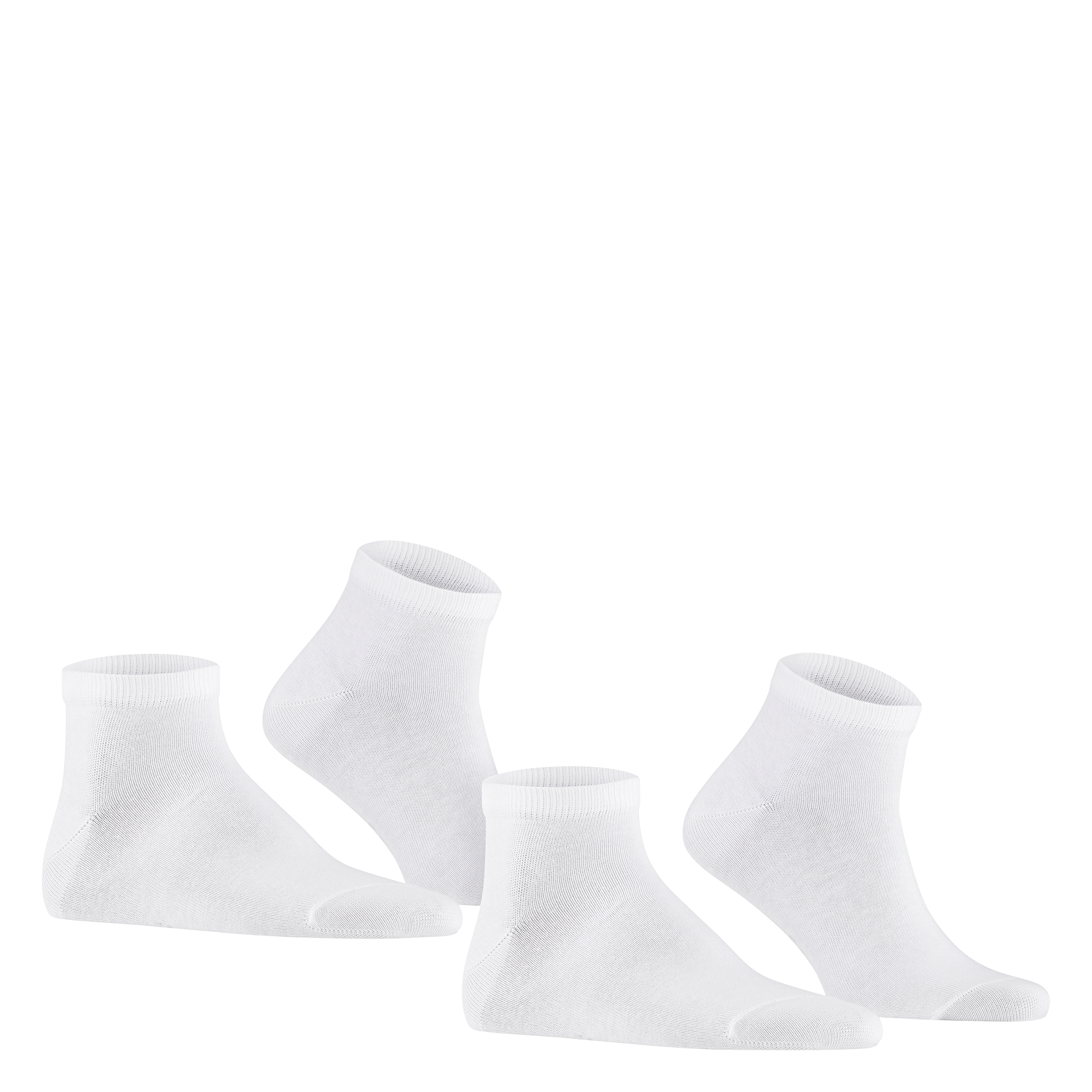 HAPPY SN - Lot de 2 paires de chaussettes en coton mélangé | Blanc