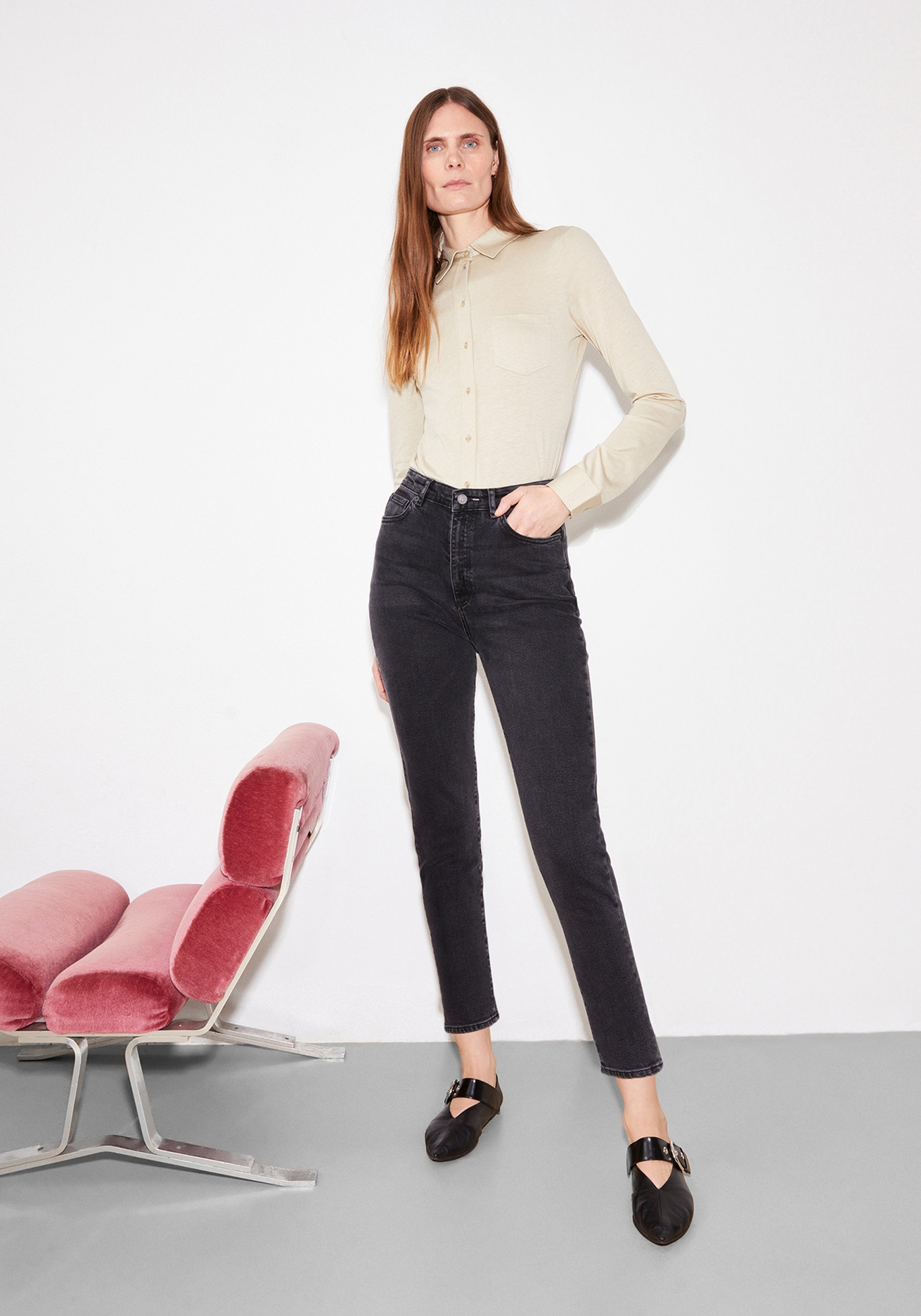 Armedangels Damen-Jeans Mairaa Ebony
