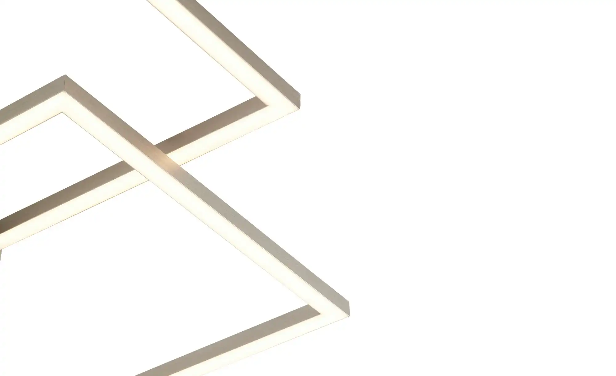 Trio LED-Deckenleuchte Nickel matt