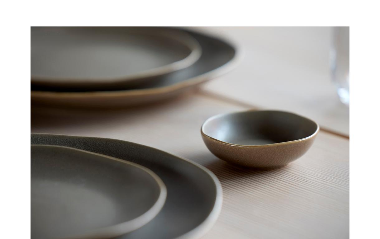 Frühstücks- & Dessertteller Shoku Ø 20 cm, 6 Stück, BraunEssteller-Set