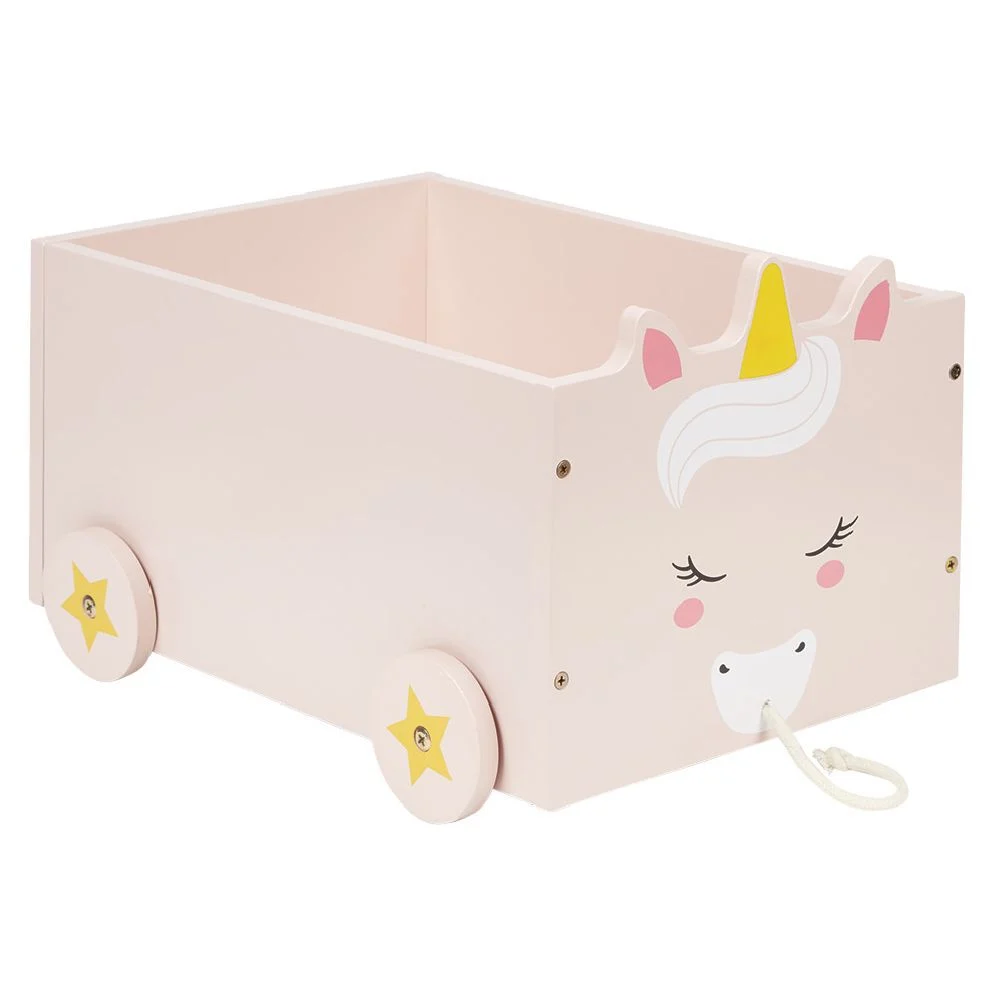 Chariot enfant en bois sur roulettes design animal