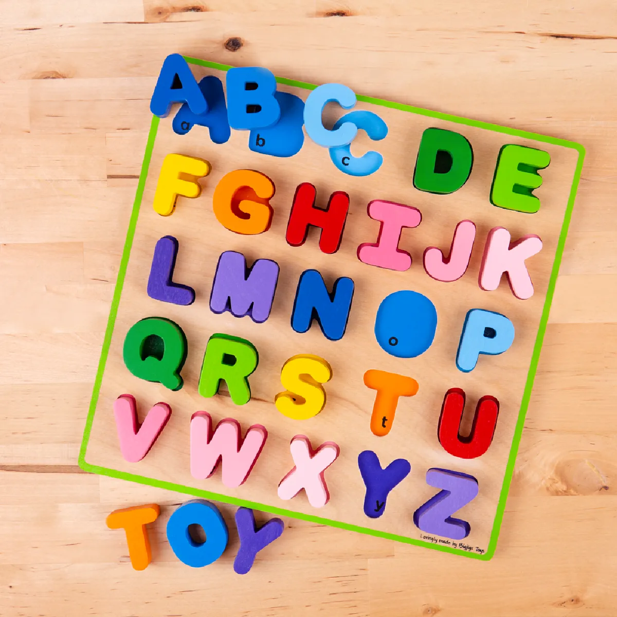 Puzzle ABC Majuscules Bigjigs Toys Bois