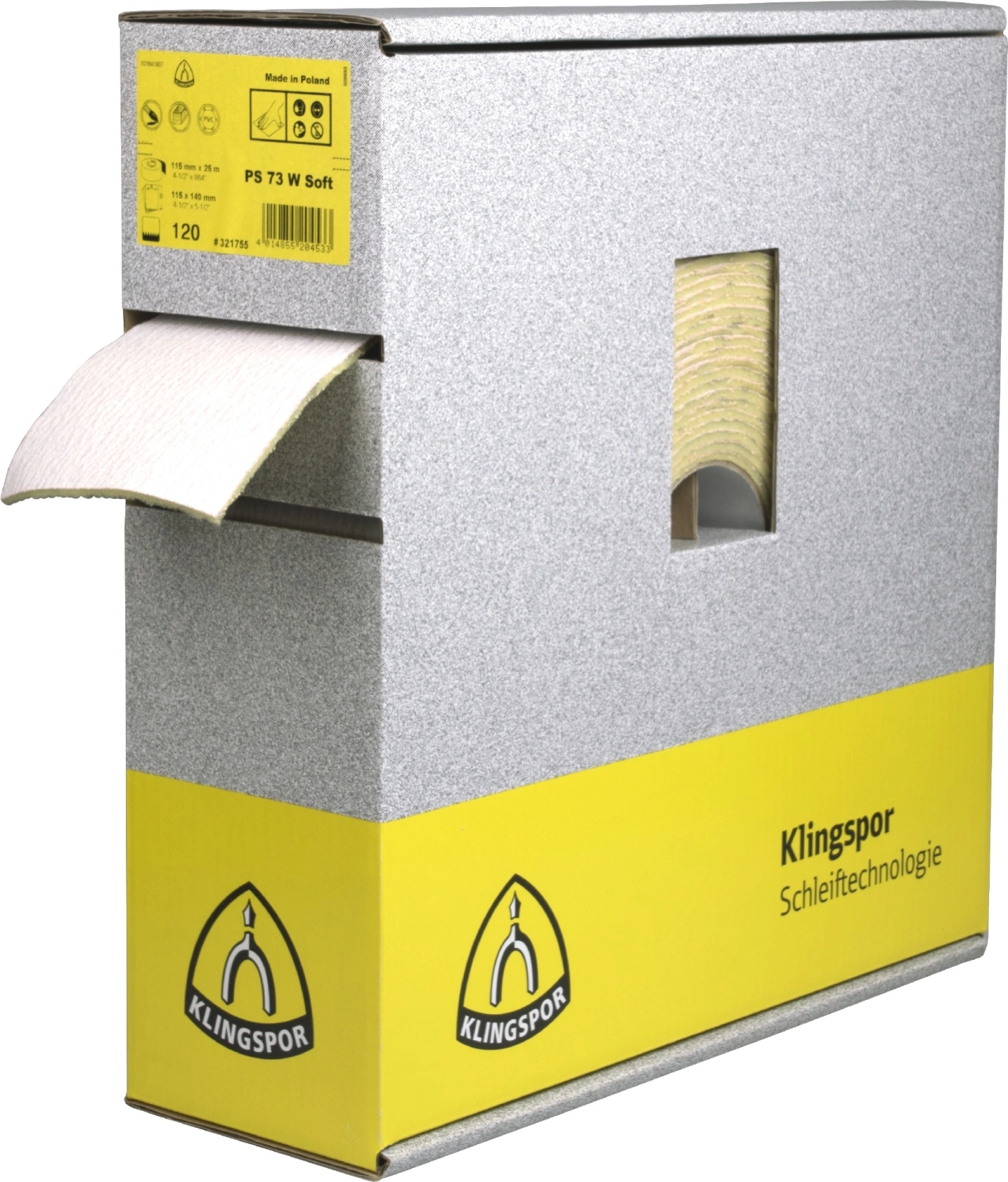 Klingspor Schuurrol Foam 115X140Mm Ca. 180Stuks P320