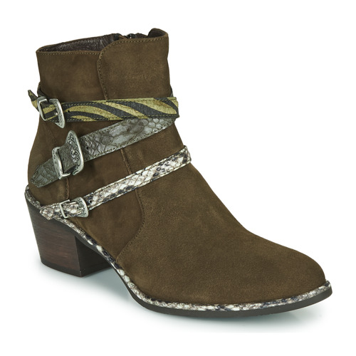 Regard - NAPOLI V3 VELOURS MILITARE - Kaki