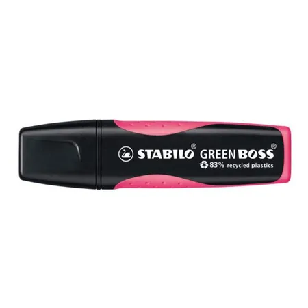 Umweltfreundlicher Textmarker - STABILO GREEN BOSS - Einzelstift - pink