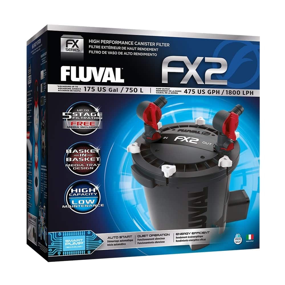 Filtro externo Fluval FX2 1800 l/h, 750 l