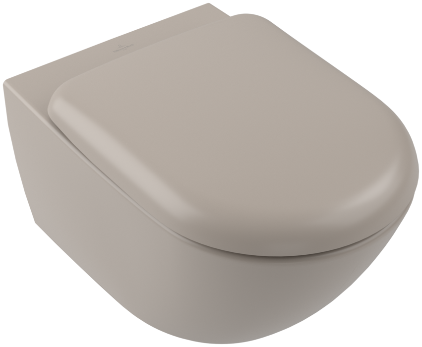 Villeroy & Boch Antao randloos toilet CeramicPlus met TwistFlush taupe