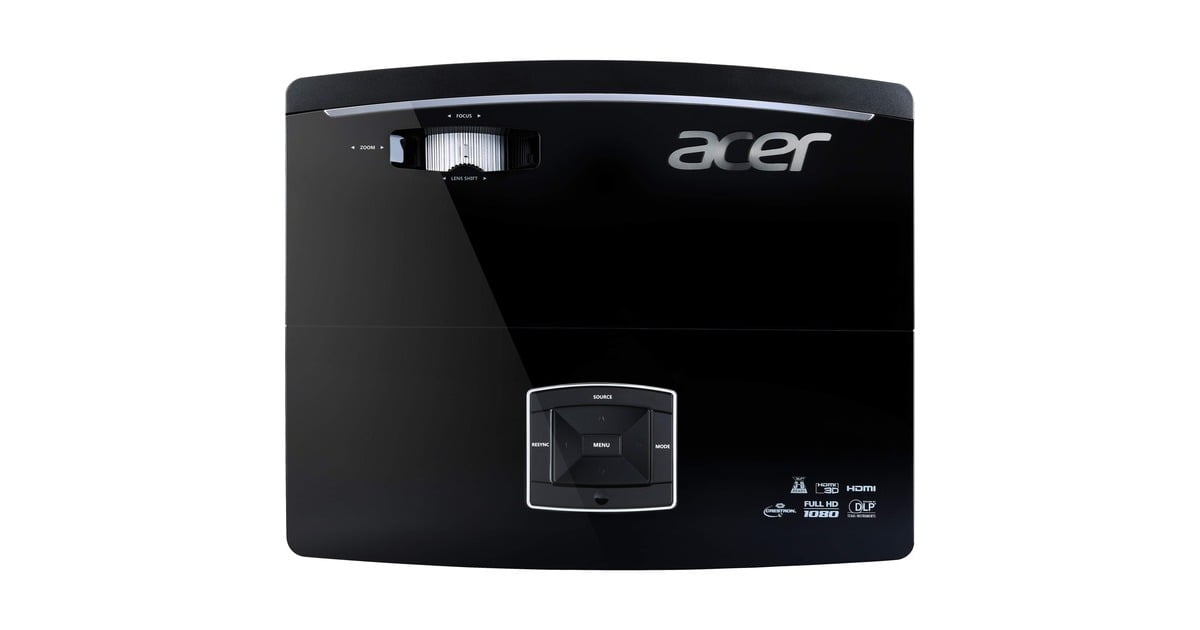 AcerP6600 dlp-projector  (Zwart, 3D, 30 dB(A) ECO, HDMI, LAN, LensShift)