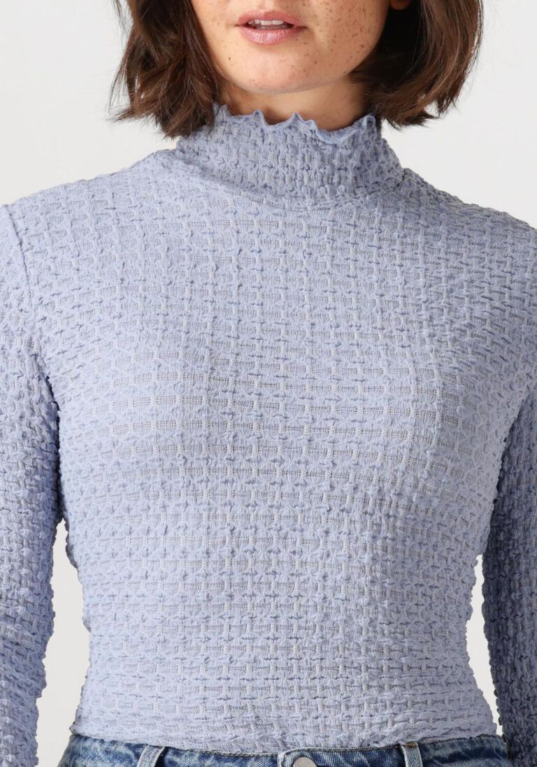 blauwe dante6 trui zane structured layering top