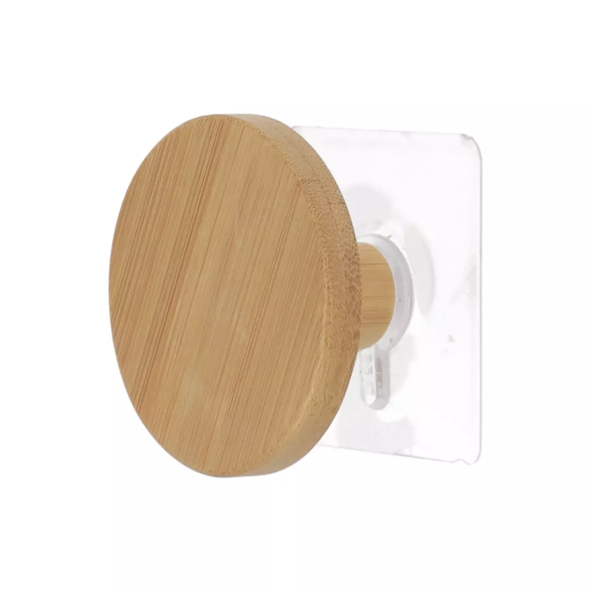 Patère adhésive (D6,5 cm) Easy Chic Naturel