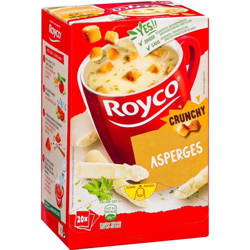 Soupe Royco Asperges Crunchy - Boîte de 20 sachets
