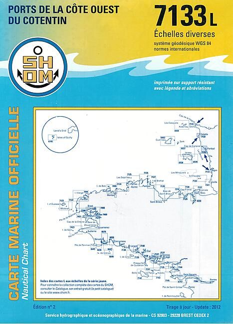 EPSHOM - 7133L PORTS DE LA COTE OUEST DU COTENTIN