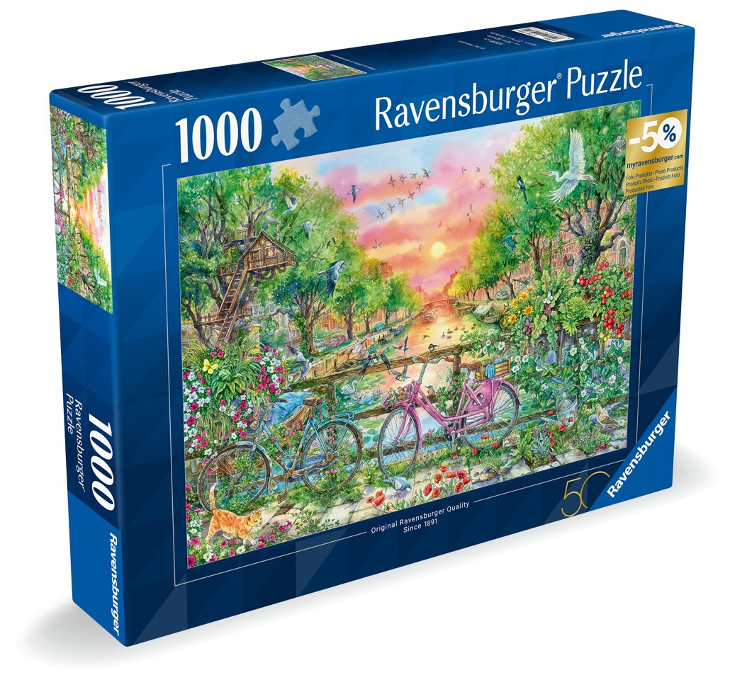 Ravensburger - Puslespil Bicycles Amsterdam 1000 brikker
