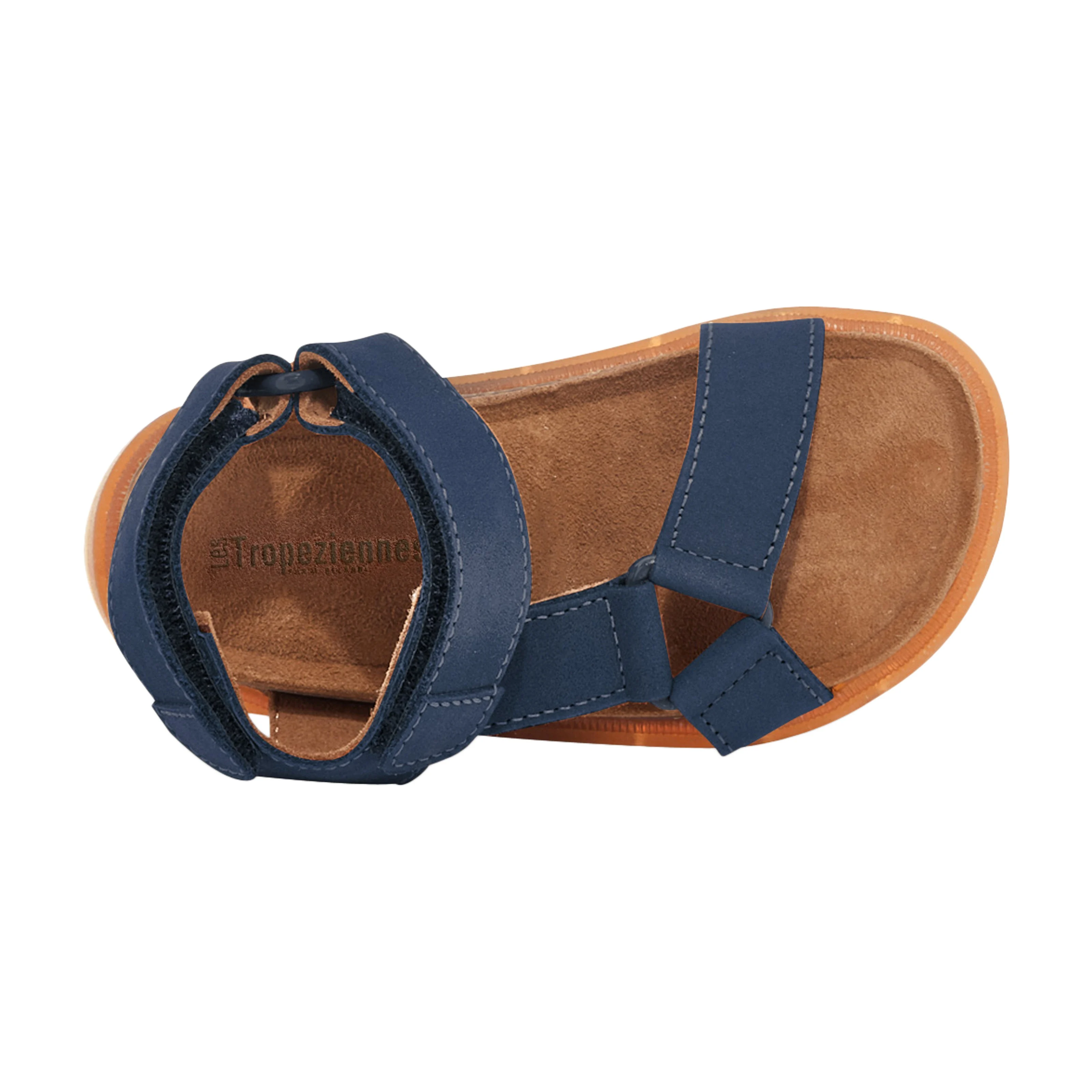Sandales cuir enfantpar m.belarbi capucin | Bleu