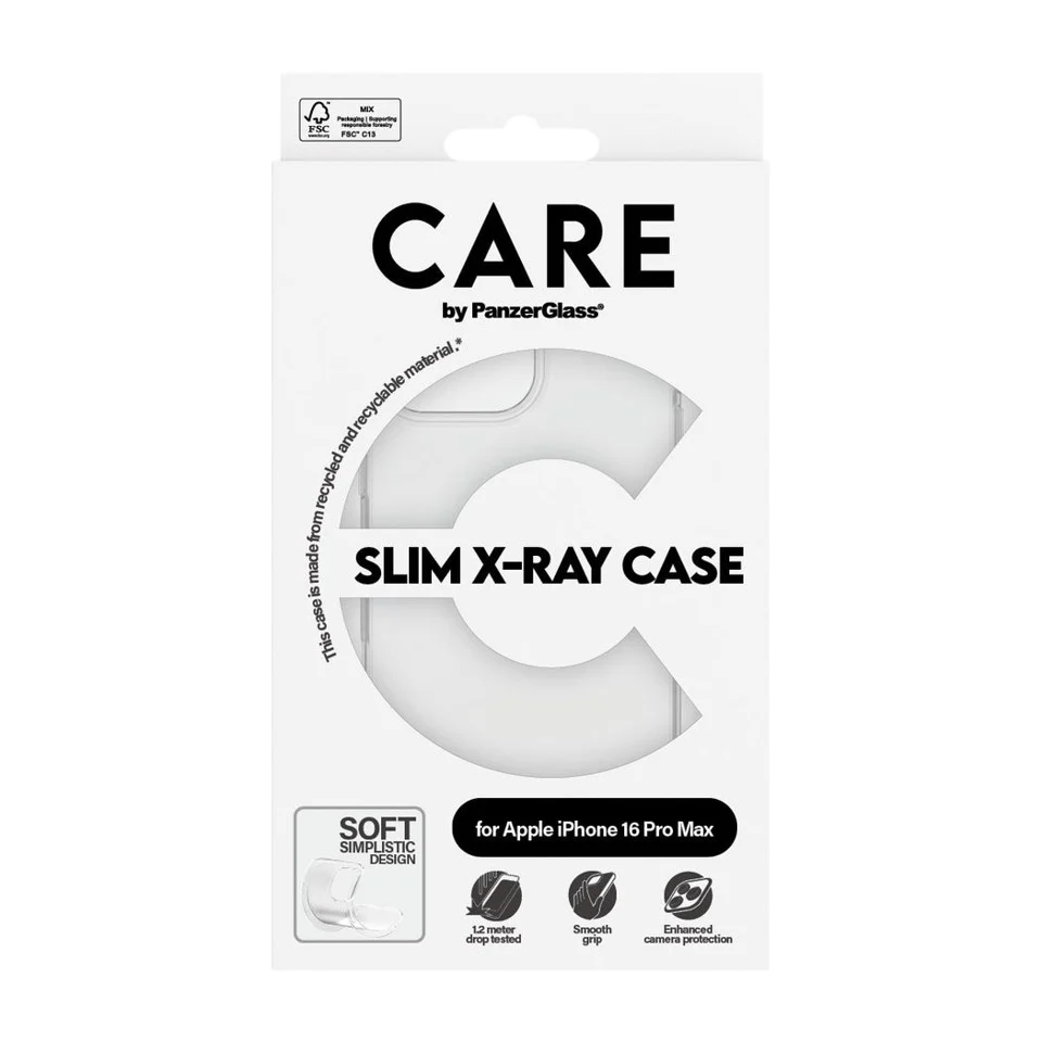 CARE by PanzerGlass - Case - Transparent - iPhone 16 Pro Max