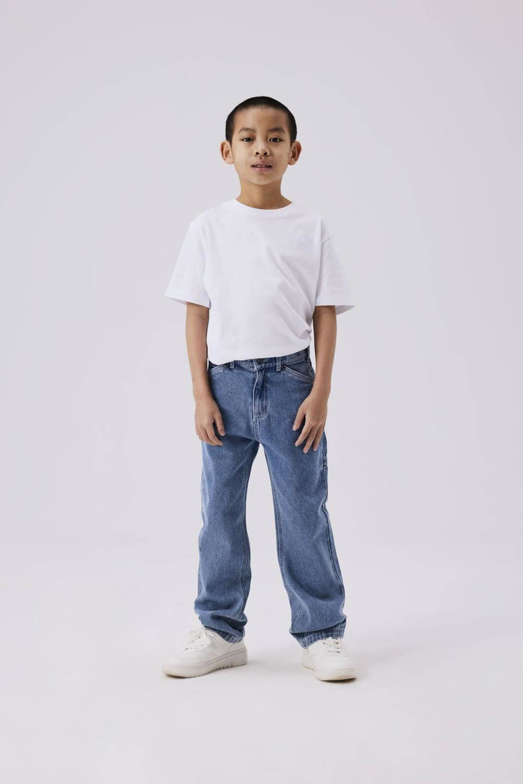 NAME IT straight leg jeans NKMRYAN medium blue denim