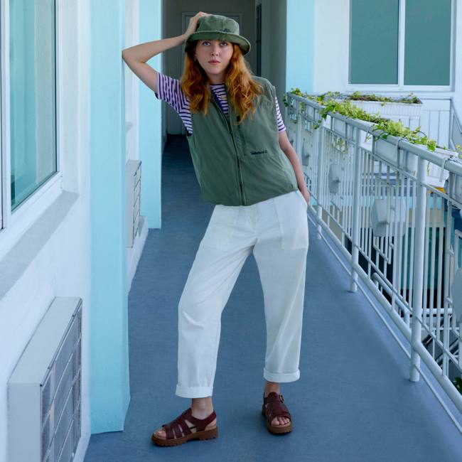 Sandalo Fisherman Clairemont Way da Donna in                rosso scuro