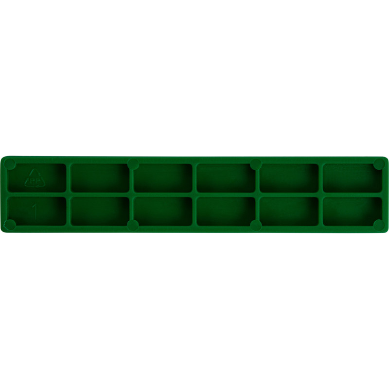 Kunststof rasterblokje 20x5mm Groen