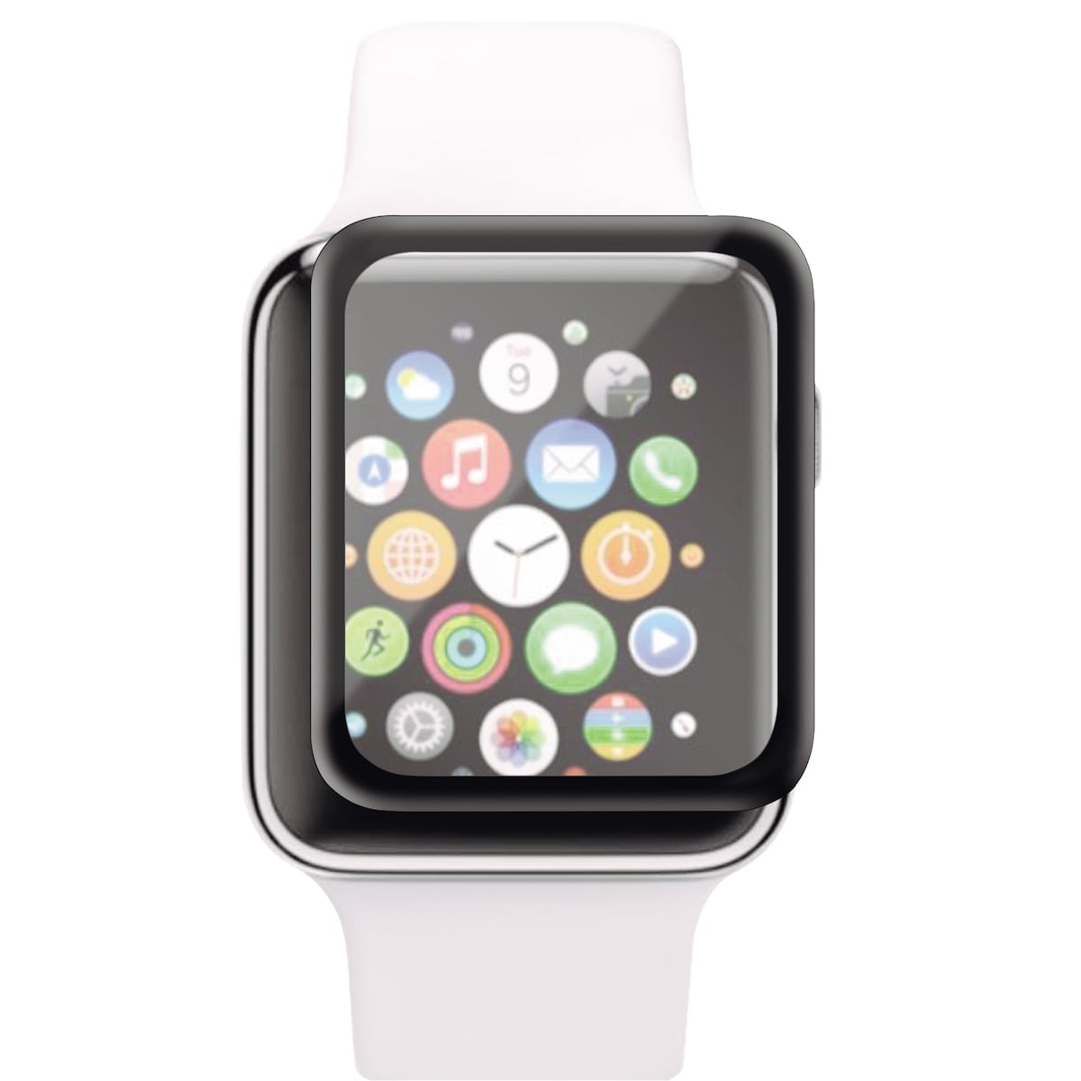 Panzer Apple Watch 4/5 44mm fleksibel skjermbeskytter i glass